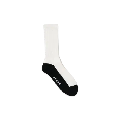 BEAMS Switch Bottom Socks "White"