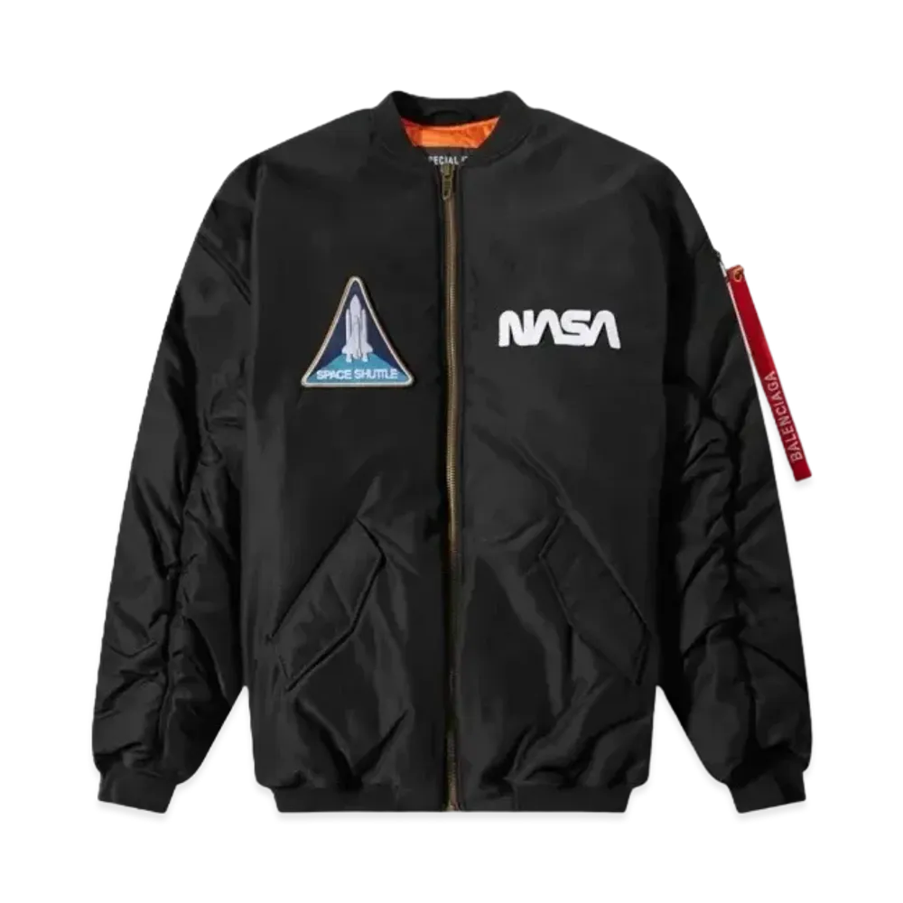 BALENCIAGA Nasa Space Bomber Jacket "Black"