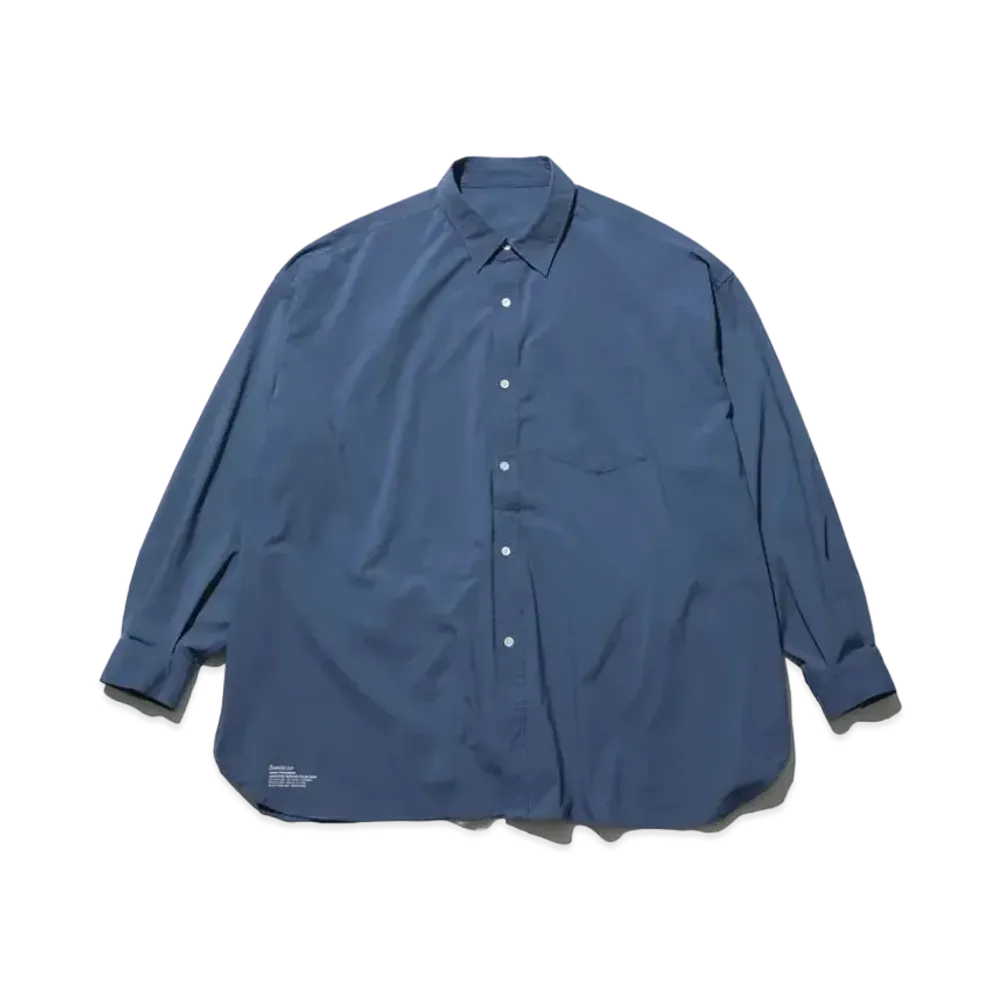 Freshservice Micro Typewriter Corporate L/S Regular Collar Shirt "Blue"