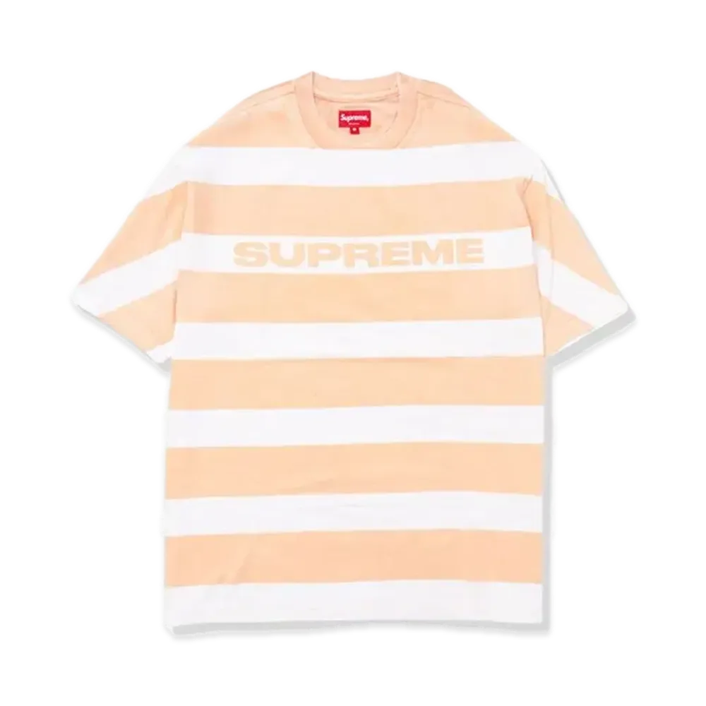 Supreme Printed Stripe S/S Top "Peach"