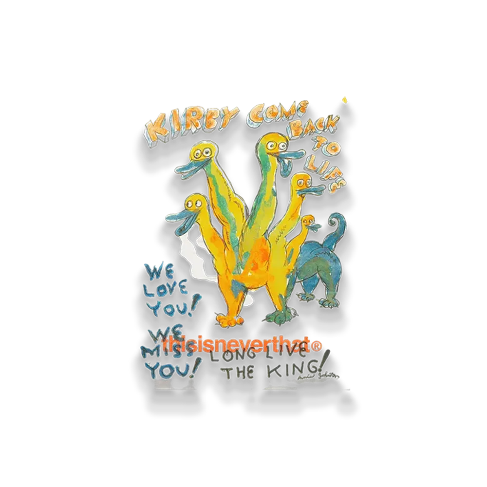 thisisneverthat x Daniel Johnston Kirby Risograph Poster "White"
