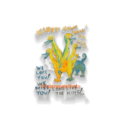 thisisneverthat x Daniel Johnston Kirby Risograph Poster "White"