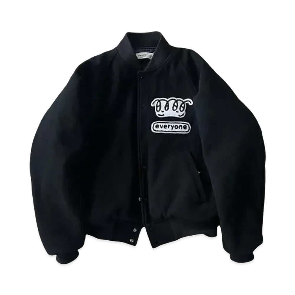 everyone Varsity Jacket Illustrations by j.30000 "Black"