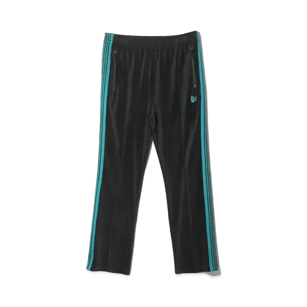 Needles Narrow Track Pant - C/PE Velour "Black"