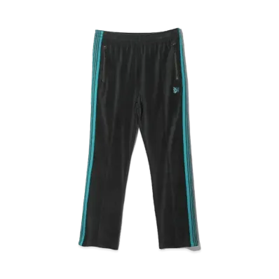 Needles Narrow Track Pant - C/PE Velour "Black"