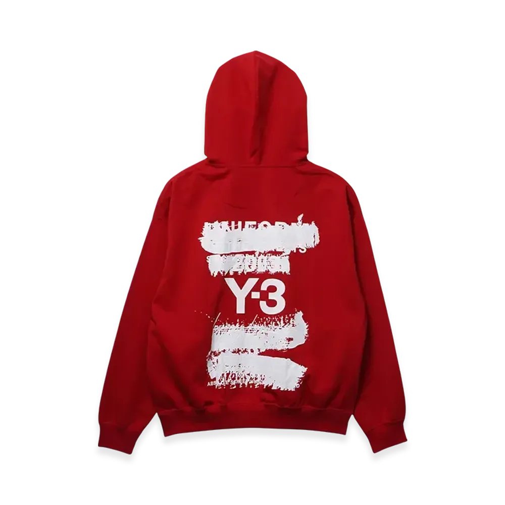 Y-3 Graphic Hoodie "Power Red"