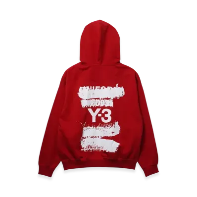 Y-3 Graphic Hoodie "Power Red"