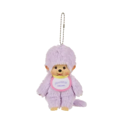 Sekiguchi Monchhichi COLORS Keychain Purple