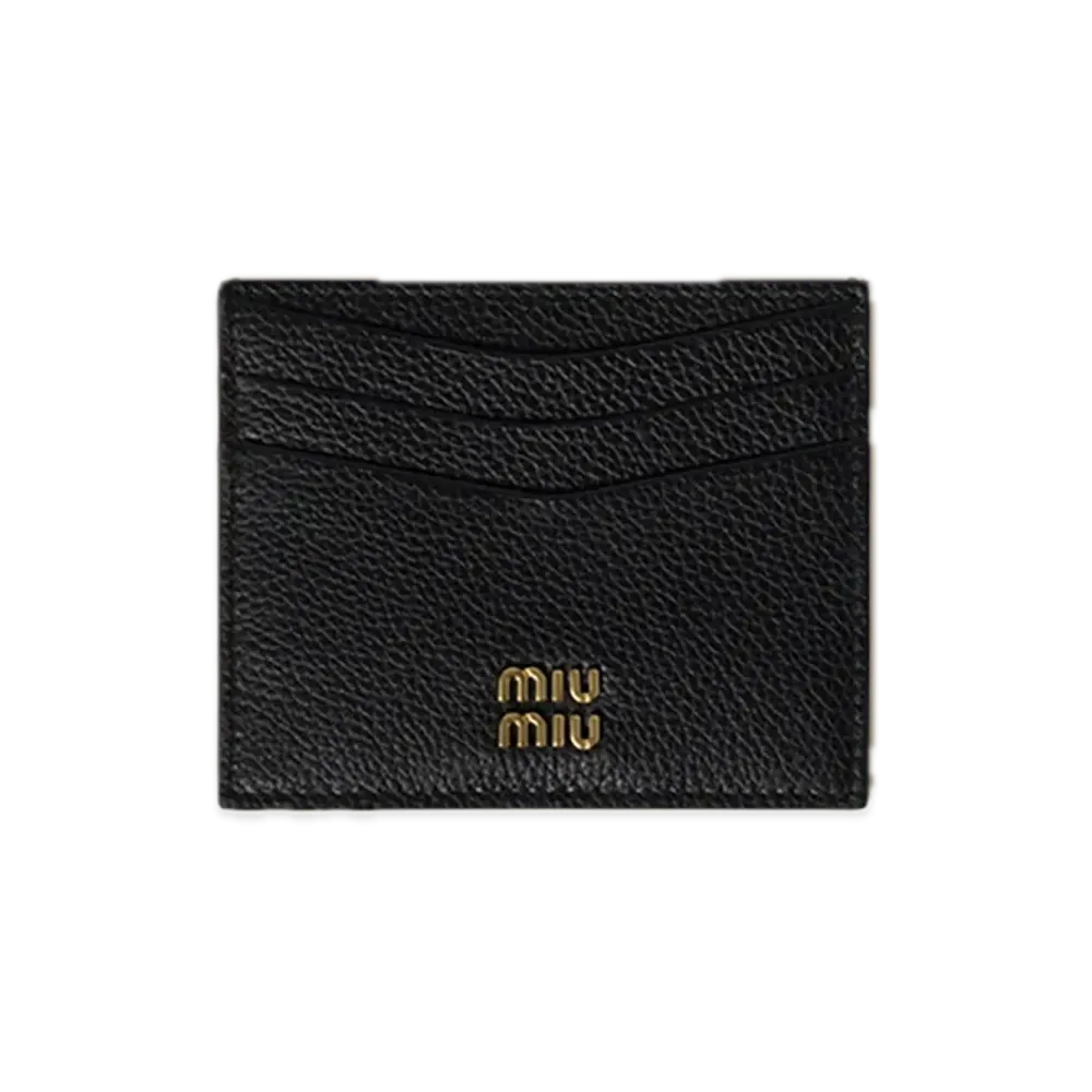 MIU MIU Leather Card Case "Black"