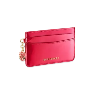 BVLGARI Serpenti Forever Card Holder "Red"
