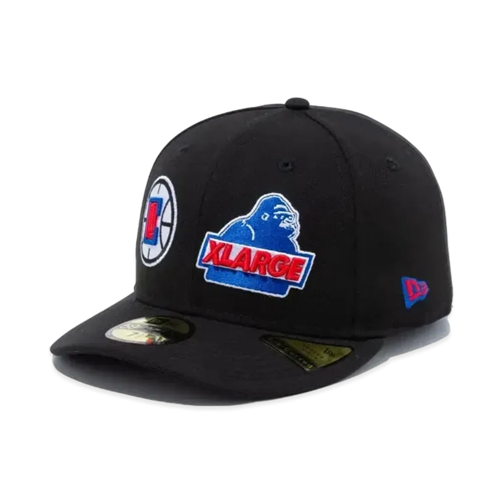 XLARGE x New Era x NBA CLIPPERS MIX LOGO 6PANEL CAP "Black"