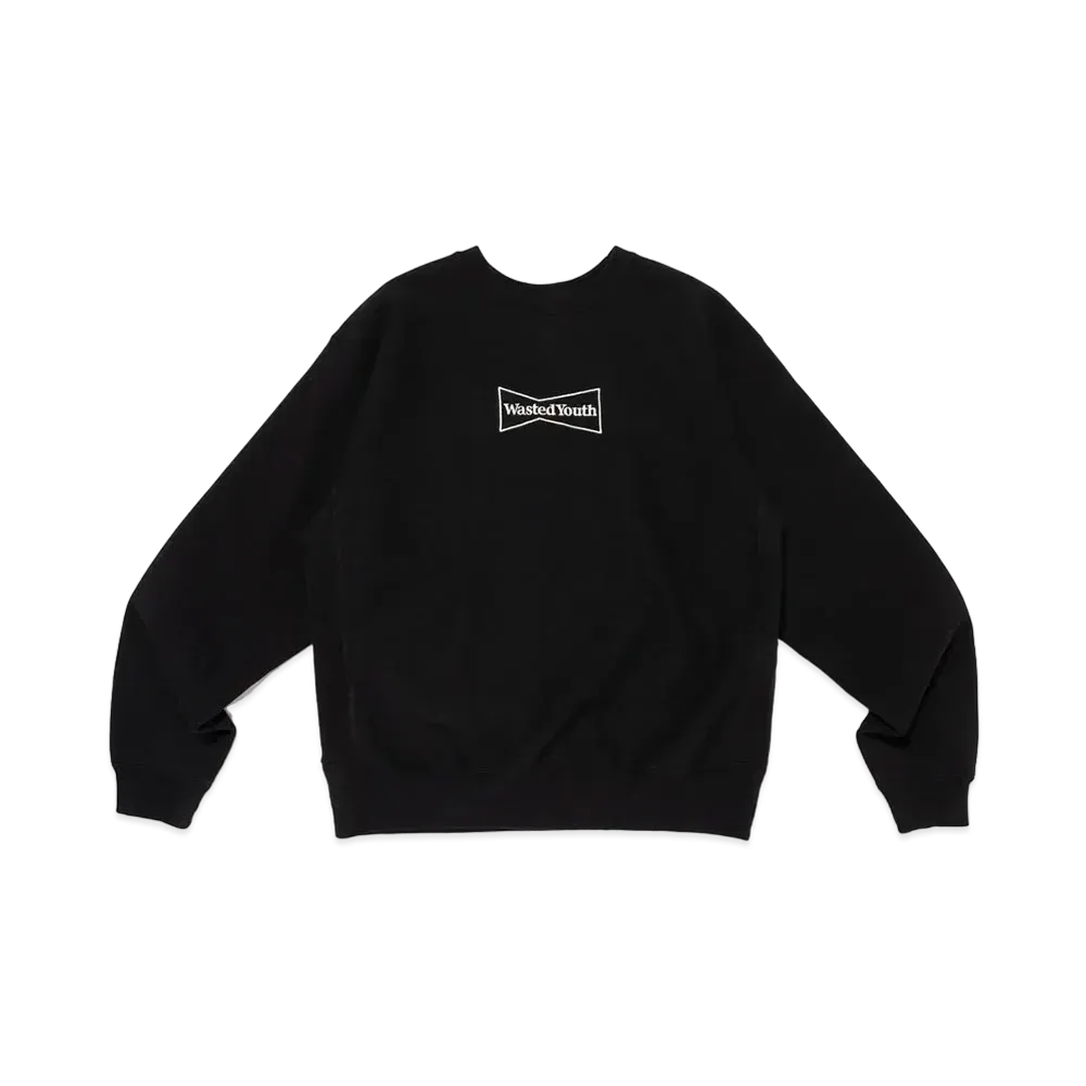 Wasted Youth Heavy Weight Sweatshirt #2 "Black" / VERDY
