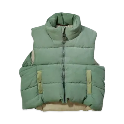 KAPITAL 60/40 Cross Burger Keel Vest Snow "Smoke Green"