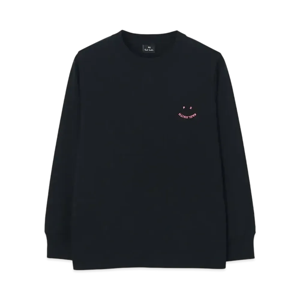 Paul Smith Happy Long Sleeve Tee "Black"