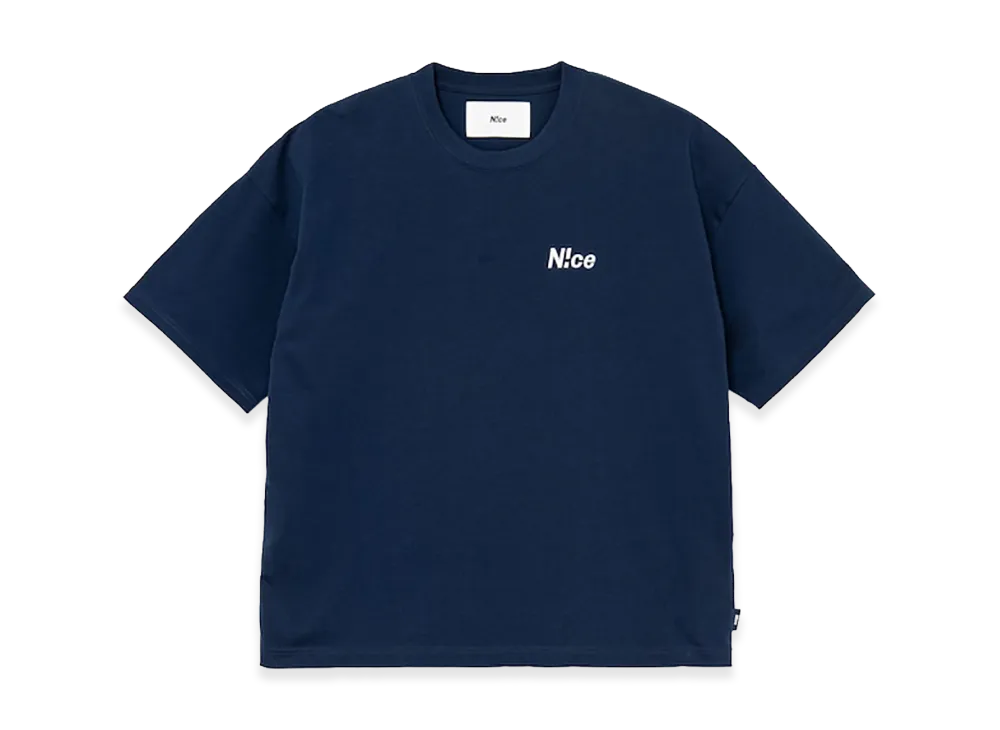 N!ce Embroidery Tee "Navy"