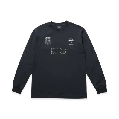 F.C.Real Bristol Lettered L/S Tee "Black"