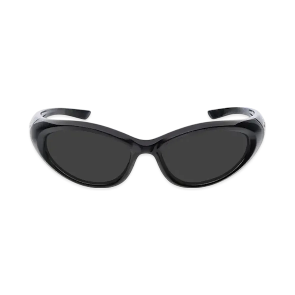 BALENCIAGA Sporty B Round AF Sunglasses "Black"