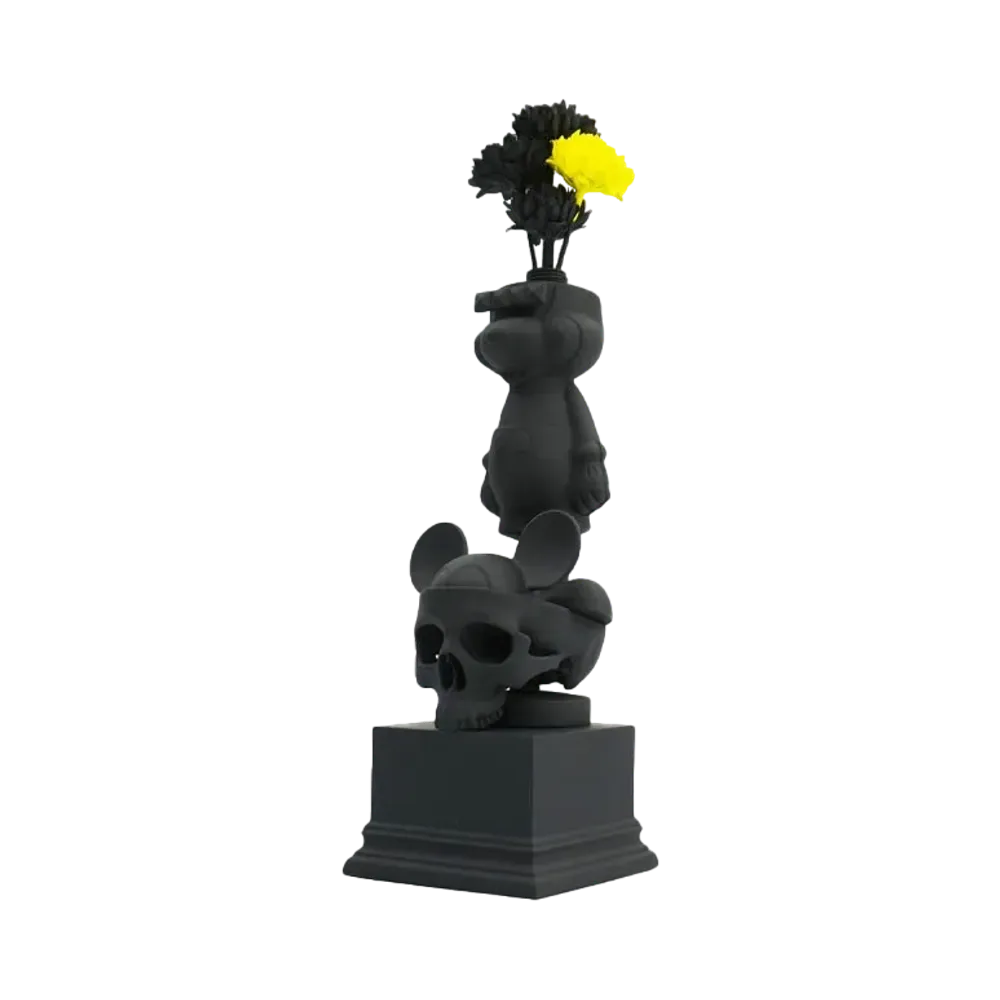 SIVELIA SKULL ON "Flower Vase MICK"