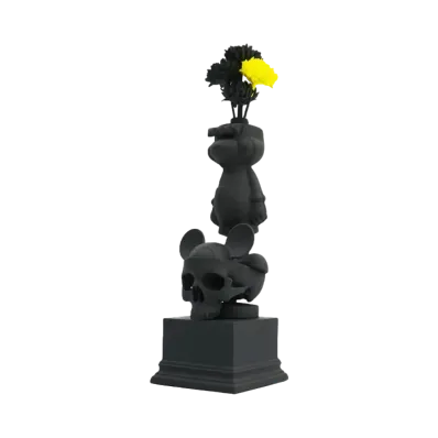 SIVELIA SKULL ON "Flower Vase MICK"