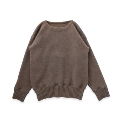 T.T Taiga Takahashi LOT.502 Varsity Letterman Sweater "Natural Dyed Pomegranate Gray"