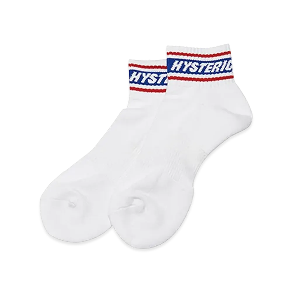 HYSTERIC GLAMOUR Logo Cordura Socks "White"