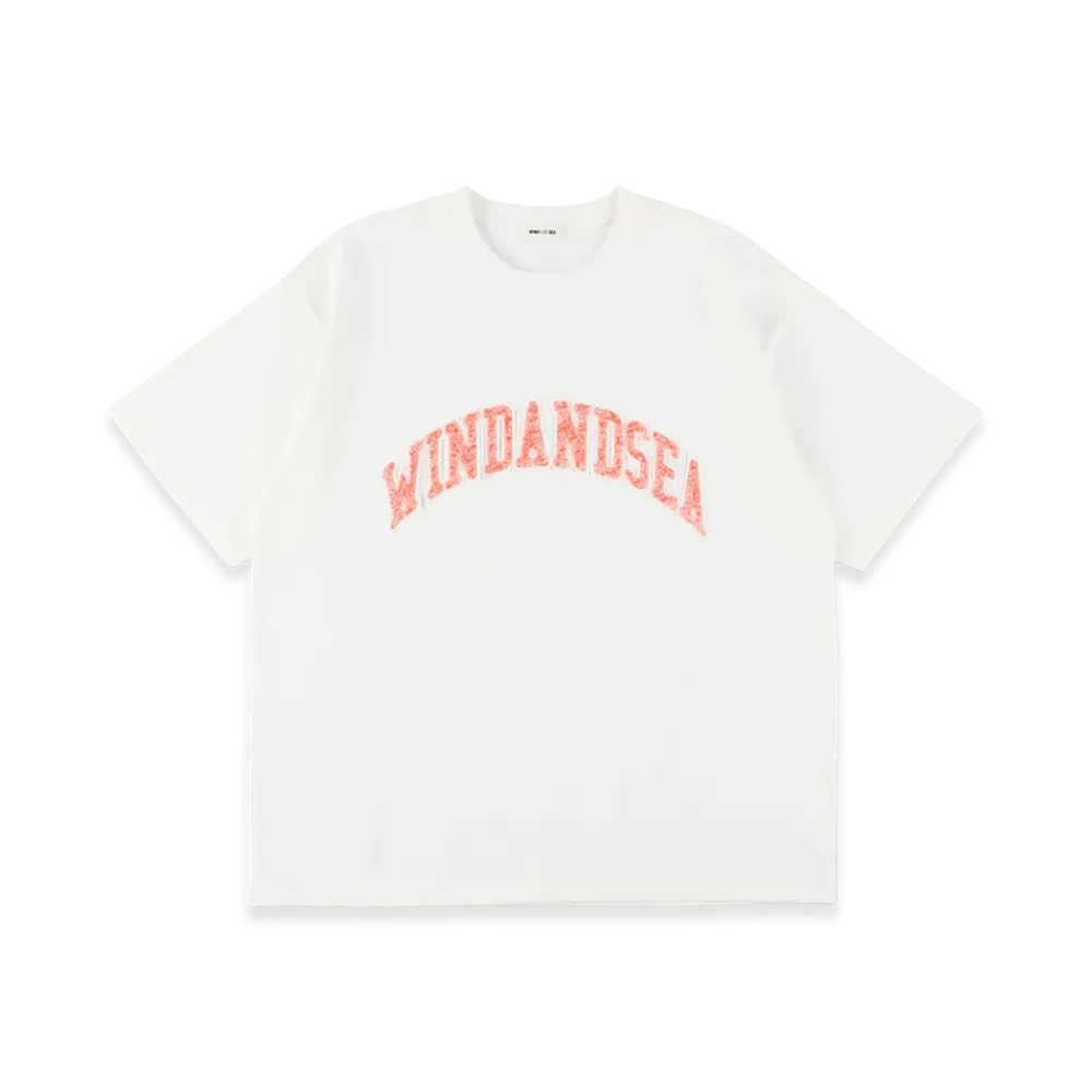 WIND AND SEA Sagara Embroidery College Logo Tee "White"