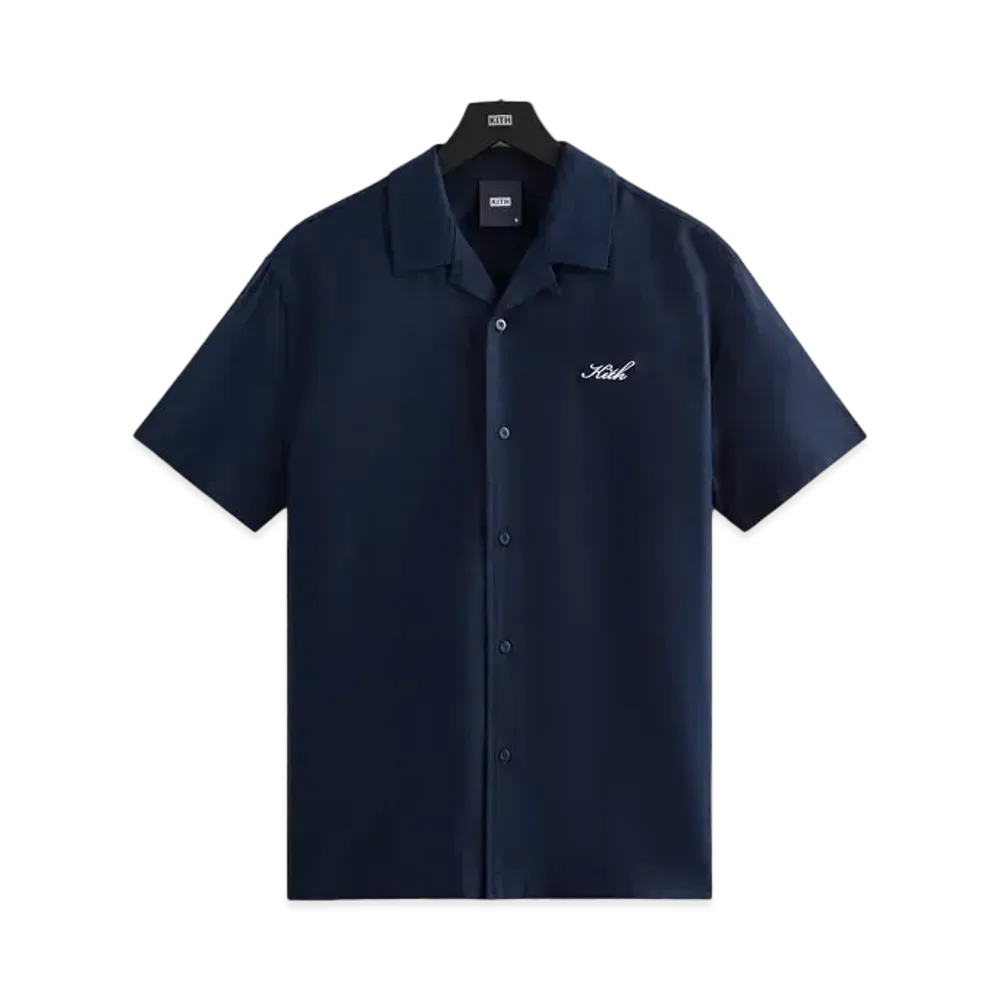 Kith Silk Cotton Thompson Camp Collar Shirt "Nocturnal"