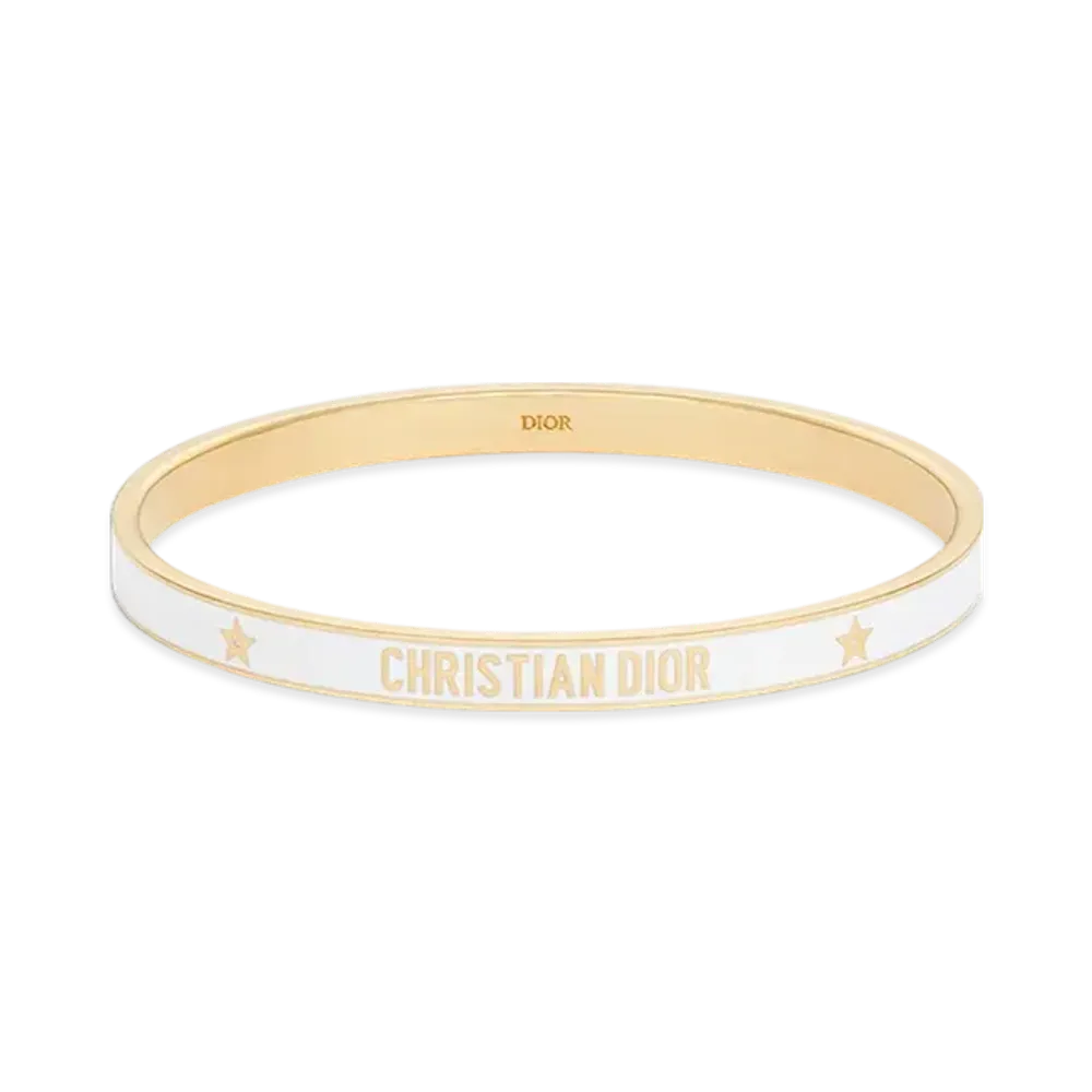 Dior Code Bangle Metal and Lacquer "Gold/Latte"