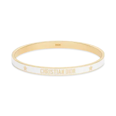 Dior Code Bangle Metal and Lacquer "Gold/Latte"