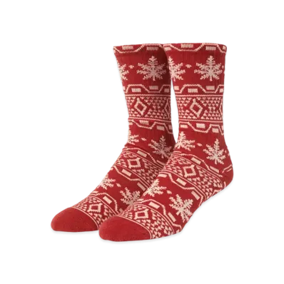 HUF Apres Plantlife Crew Socks "Red"