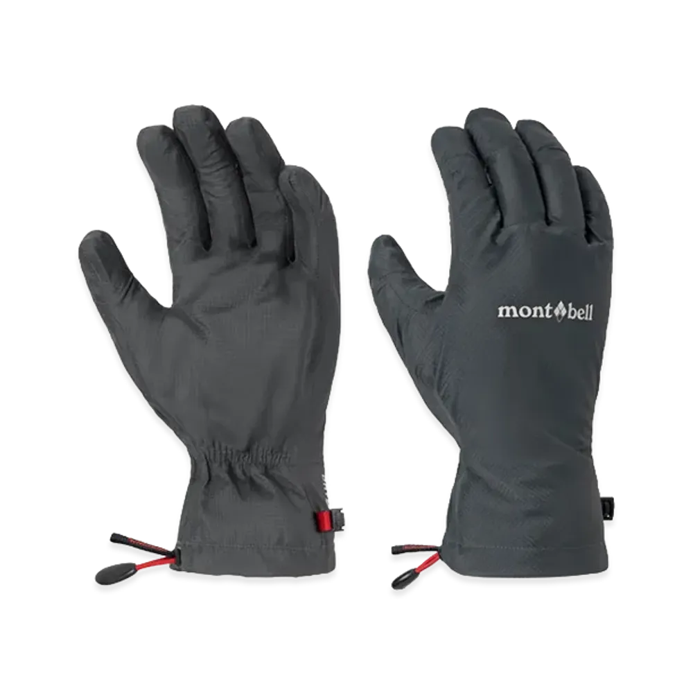 mont-bell Dry-Tec Rain Gloves "Dark Gray"
