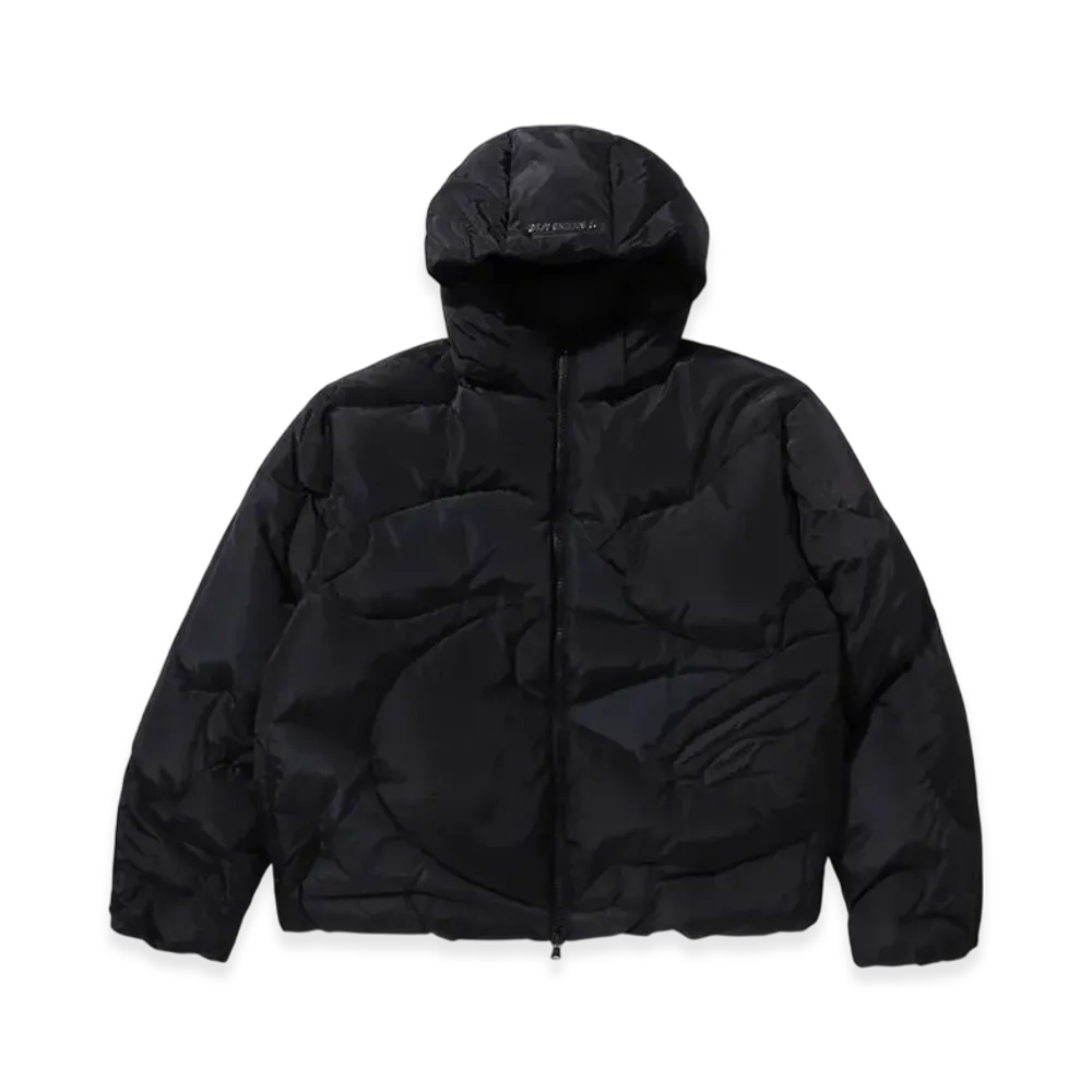 A BATHING APE Mega Color Camo Quilted Down Jacket "Black"