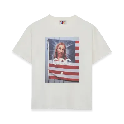 HYSTERIC GLAMOUR x GDC Flag T Shirt "White"