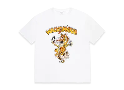 WACKO MARIA x Tim Lehi Washed Heavy Weight T-Shirt "White"