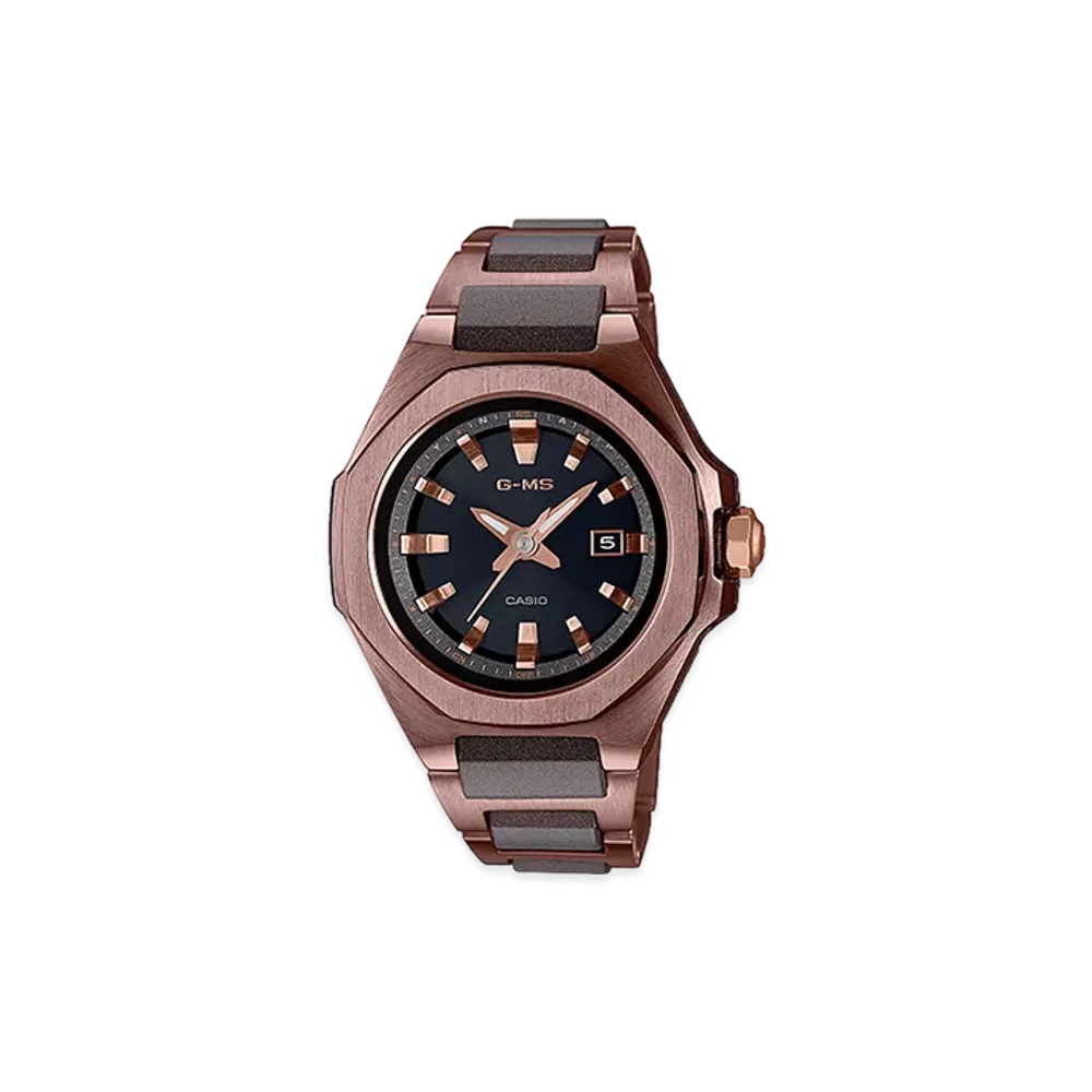 Casio G-Shock G-MS Radio Solar Metal Resin Band L Watch "Brown/Comb"