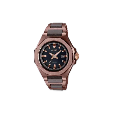 Casio G-Shock G-MS Radio Solar Metal Resin Band L Watch "Brown/Comb"