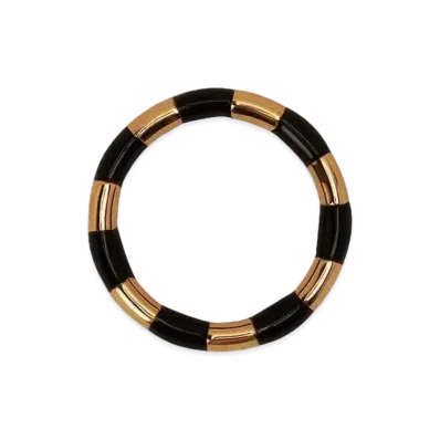 AMI PARIS Ami Ring "Black/Gold"