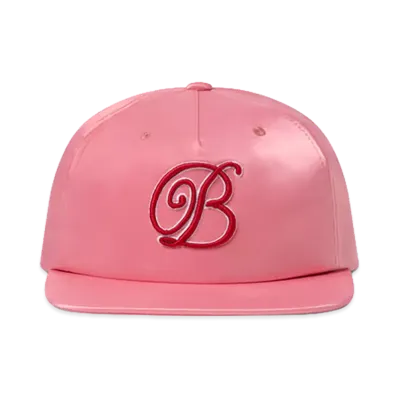 BlackEyePatch B Emblem Satin Cap "Pink"