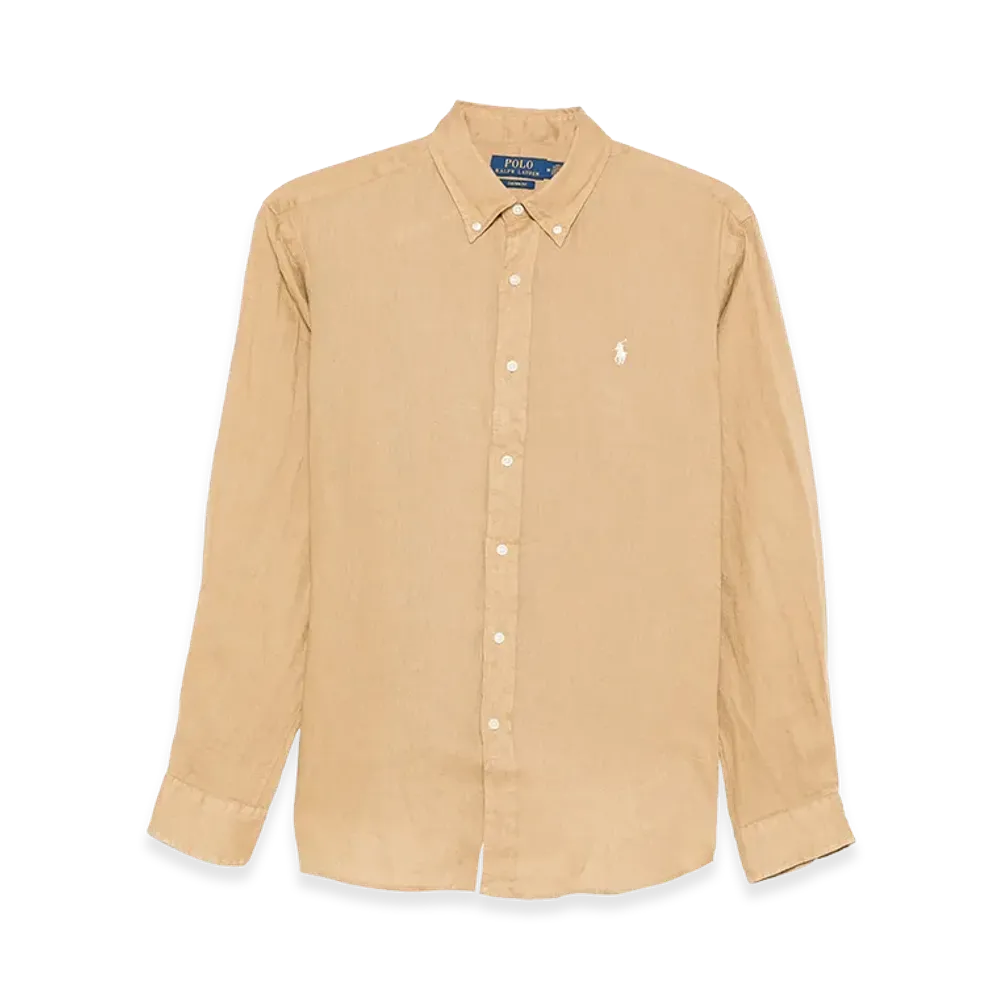 Polo Ralph Lauren Custom Fit Linen Shirt "Beige"