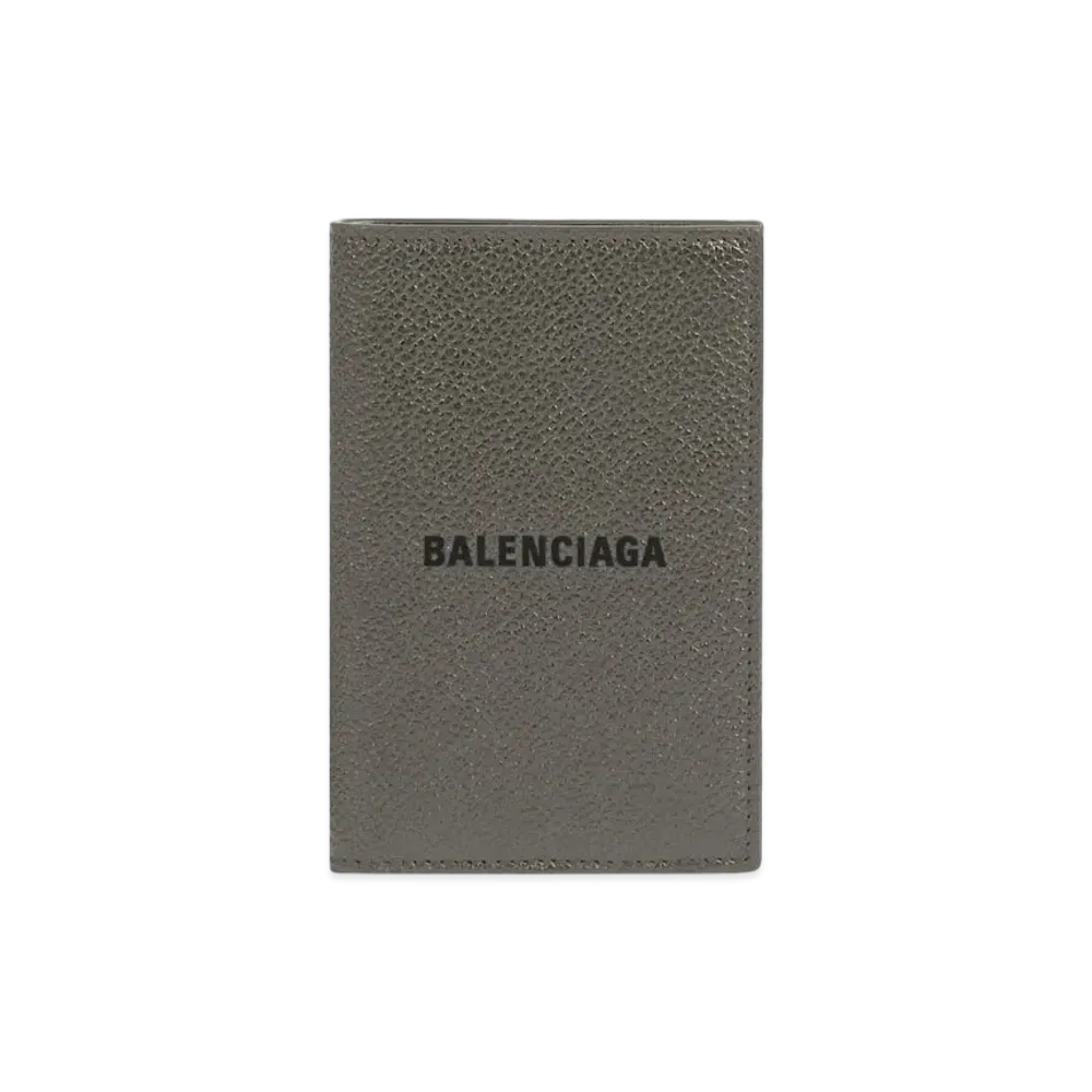 BALENCIAGA Men's Cash Vertical Bifolded Wallet "Graphite/Black"