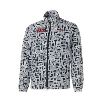 PUMA Men's Golf Graphic Stretch Long Sleeve Jacket "Navy Blazer"