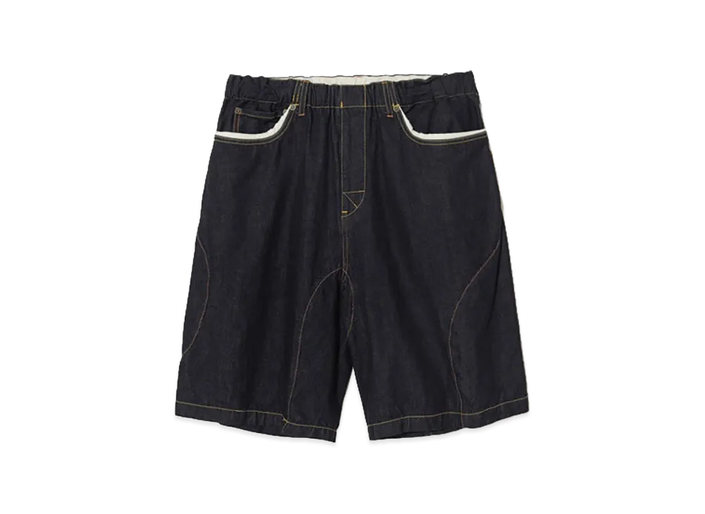 UNDERCOVER Cotton Rigid Denim Shorts "Indigo"