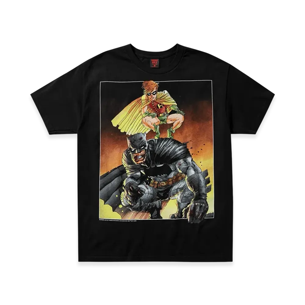 Geeks Rule x Batman & Robin 15 Silkscreen Printing T Shirt "Black"