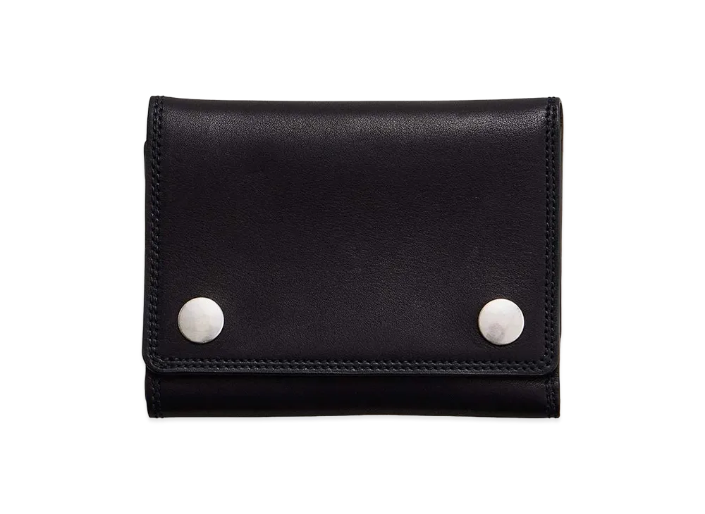 NICENESS Jeff Short Tracker Wallet "Black Smooth"