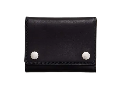 NICENESS Jeff Short Tracker Wallet "Black Smooth"