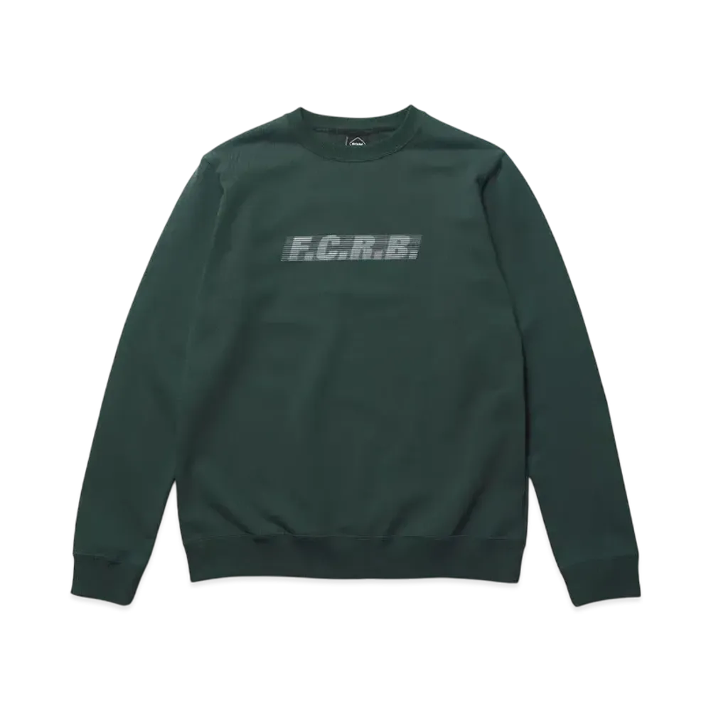 F.C.Real Bristol Effect Line Logo Team Crewneck Sweat "Green"