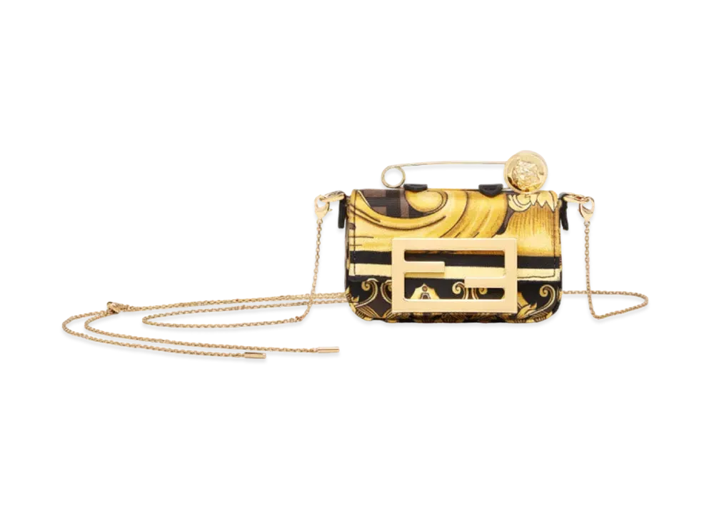 FENDI x Versace Fendace Black Leather Charm "Black"