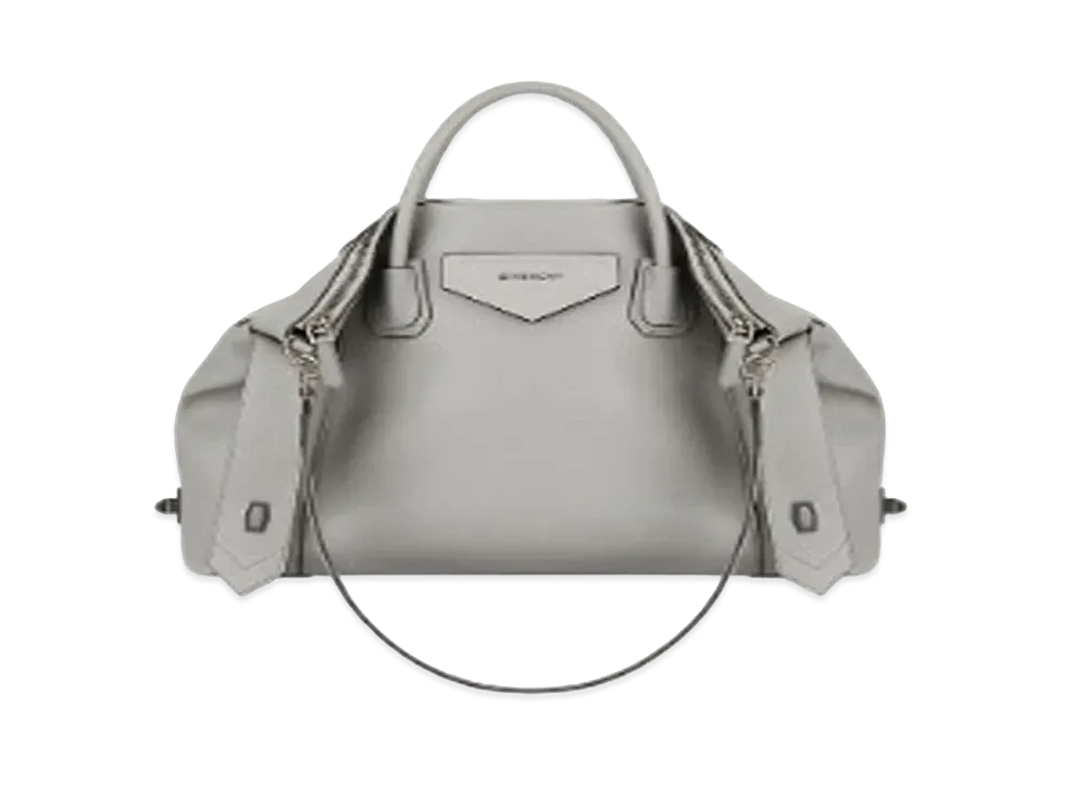 GIVENCHY Medium Antigona Soft Bag in Smooth Leather "Grey"