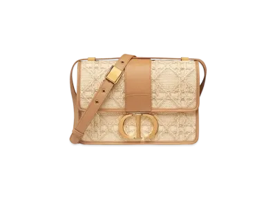 Dior 30 Montaigne Bag Canage Lafia "Natural"