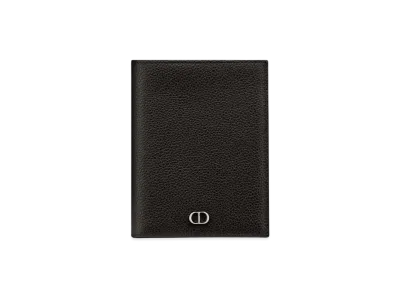 Dior Passport Cover CD Icon Grade Calfskin "Black"